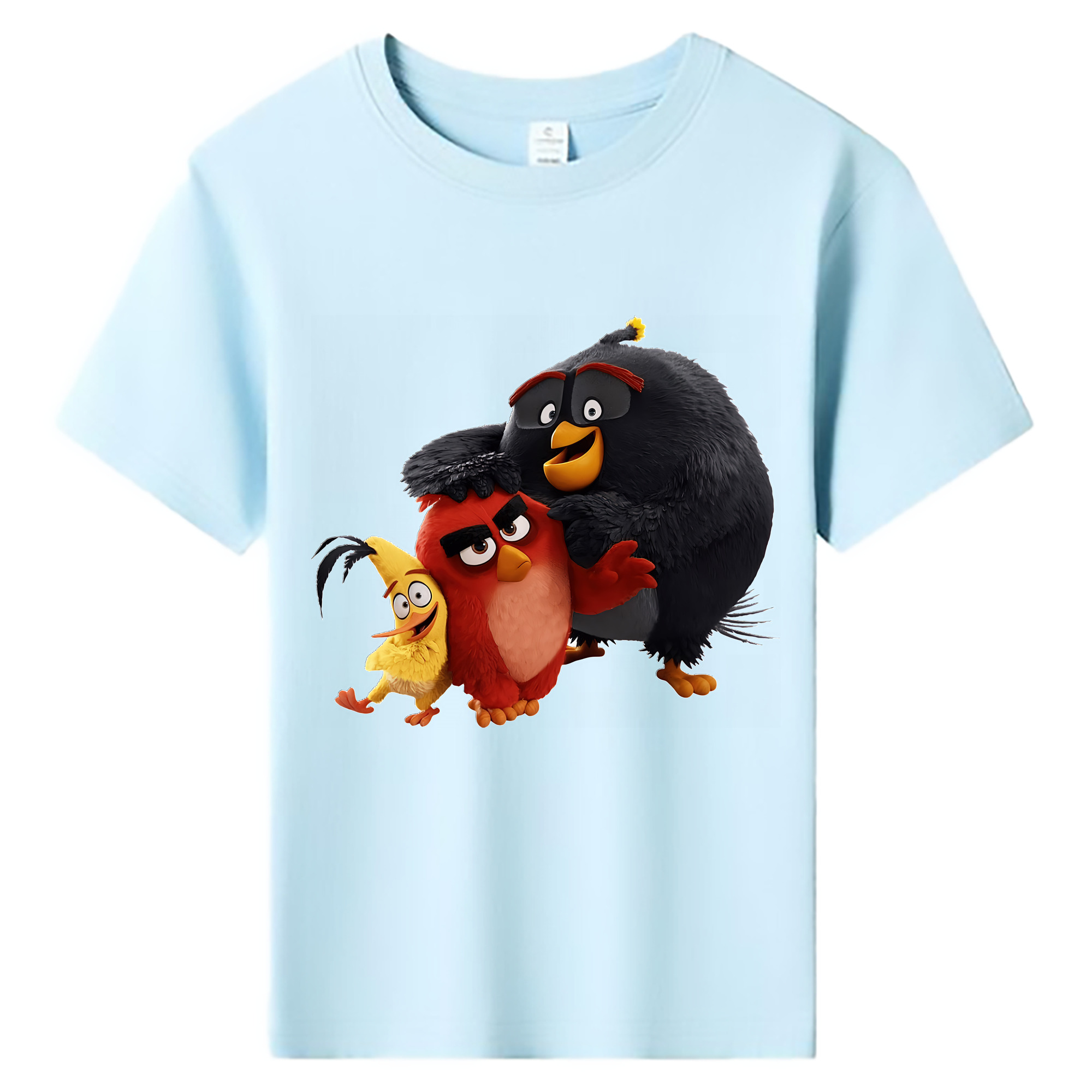 （画像用） Angry Birds アングリーバード 綿100％キッズTシャツ（フロントプリント）